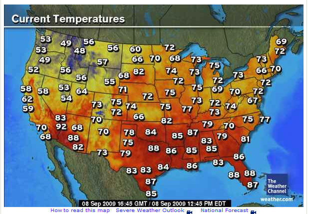 Us Weather Temperature Map Cyndiimenna
