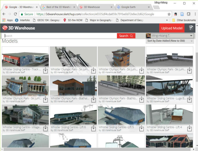 Google 3D warehouse