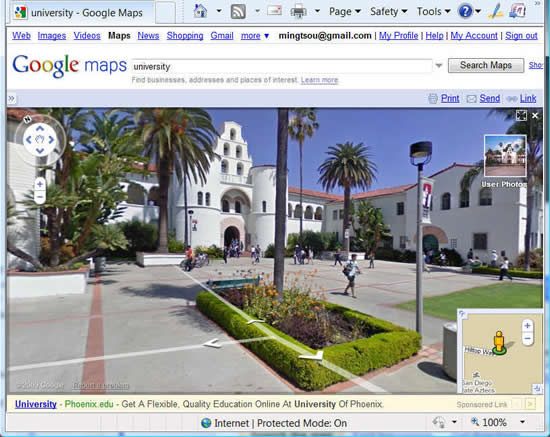 Google Street View in San Diego