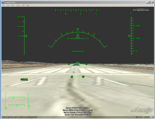 Google Earth Flight Simulator Controls