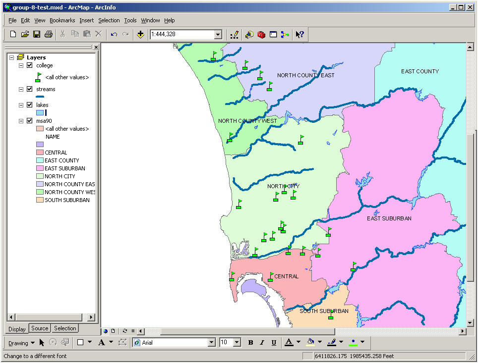 ArcMap Example (college