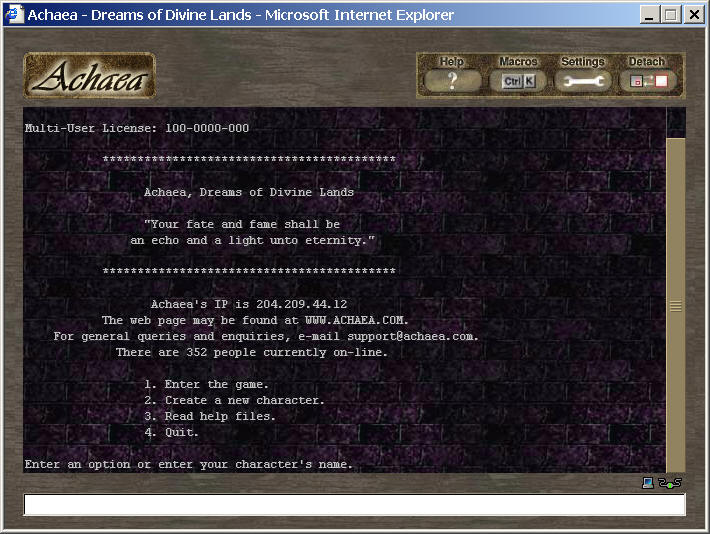 Achaea  The world's leading MUD and Text-Based RPG Game