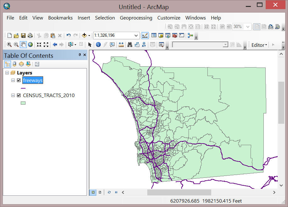 two-layer ArcGIS