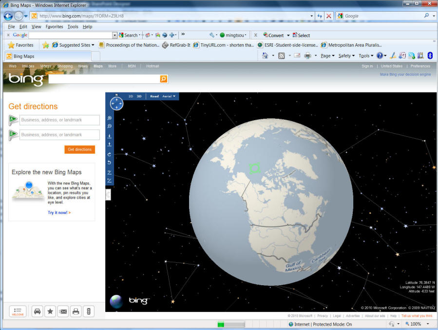 Bing map 3D