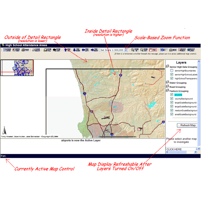 High School Map Screenshot