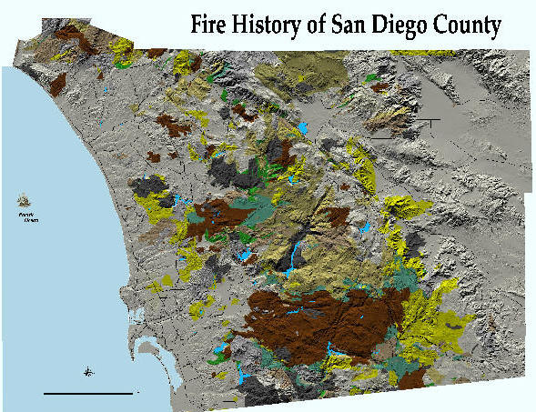 san diego wildfire map