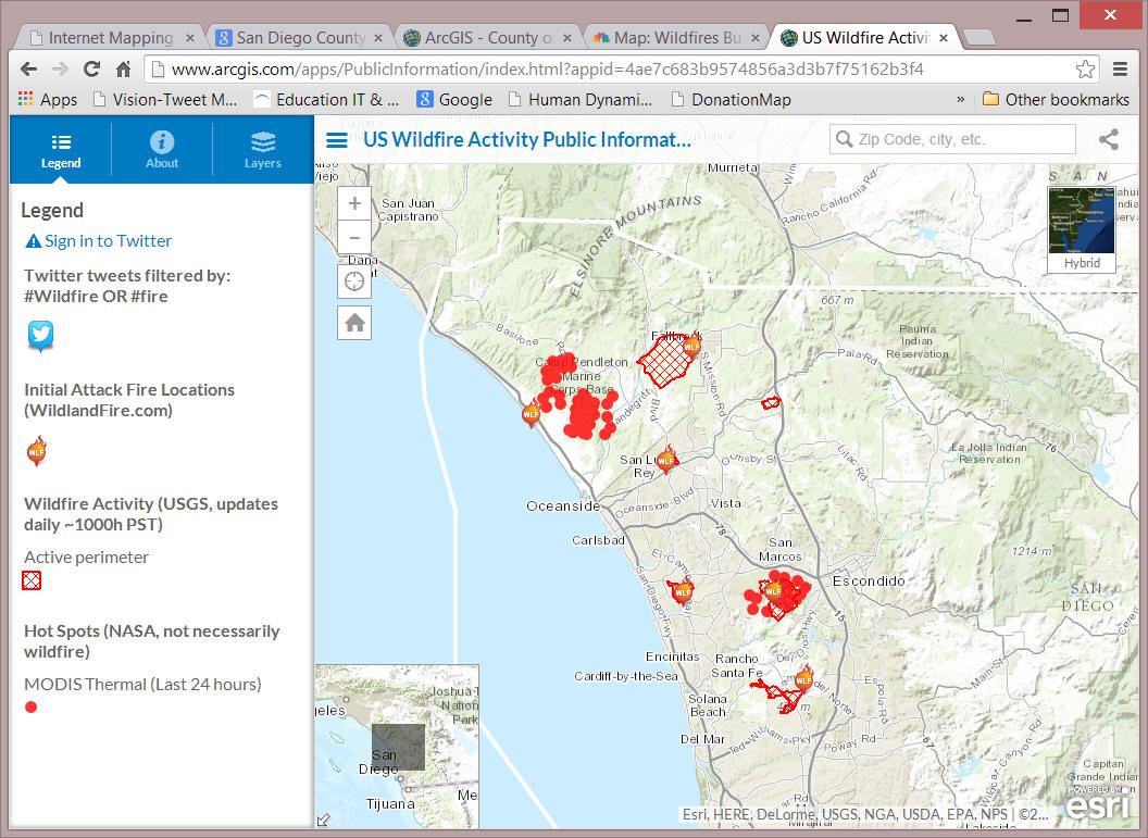 US Wildfire Public Info Map
