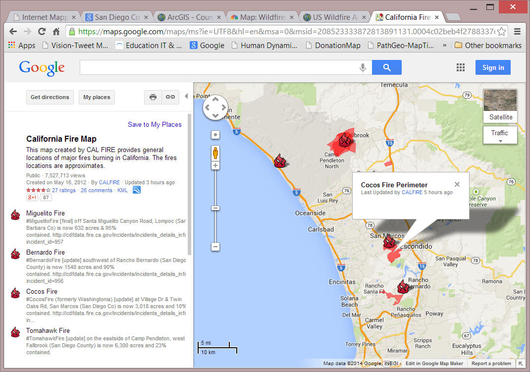 CalFire Map